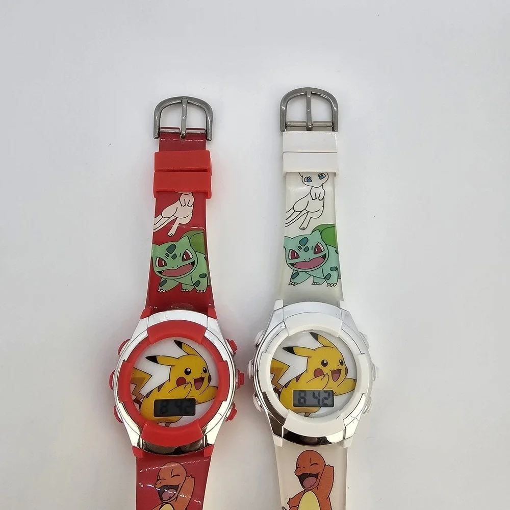 2X Pokemon Pikachu Digital Watches 36MM Multicolor Plastic Bands‎ Working